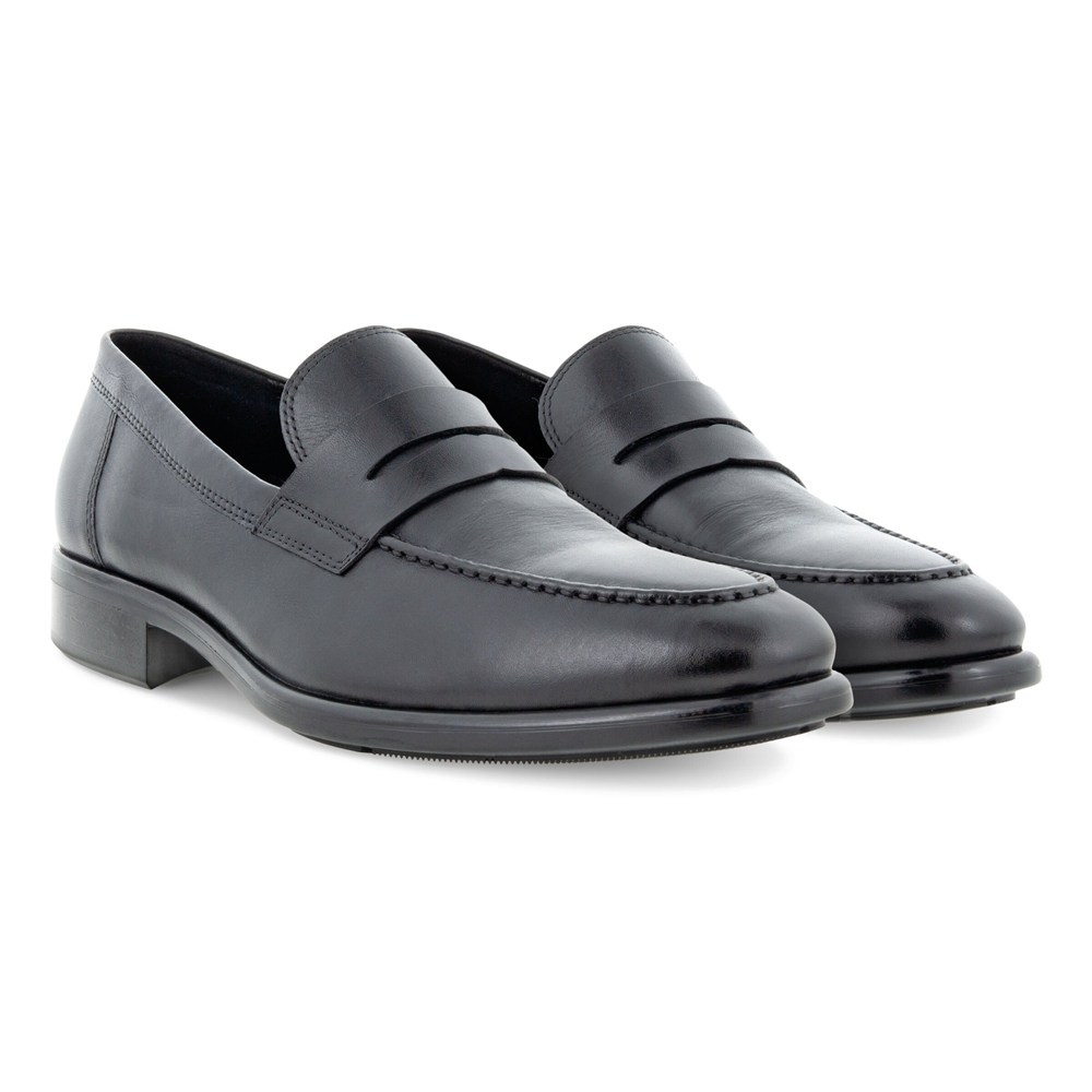 ECCO Mens Slip On Black - Citytray - IBV-432091